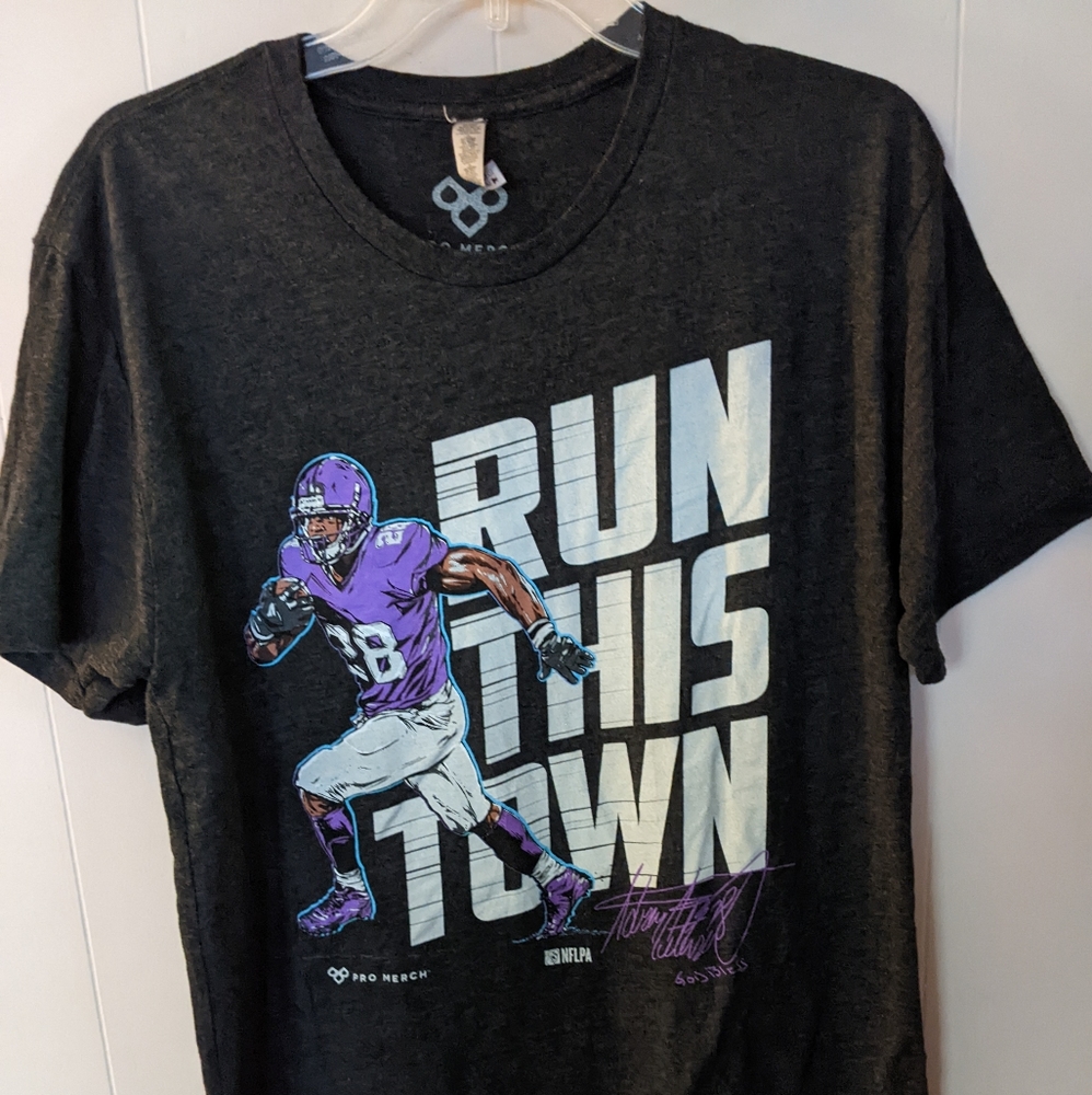 Pro Merch Adrian Peterson # 28 Minnesota Vikings Men's Size Large Black